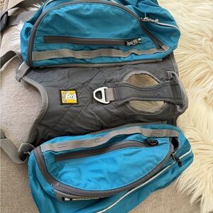 Blue Ruffwear Dog Backpack - Size M